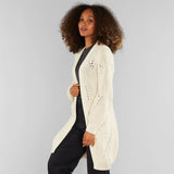 DEDICATED Idre Pointelle knit cardigan off white women
