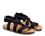 ZOURI Sand black sandals women