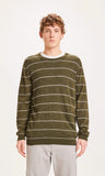KCA 80623 Forrest o-neck striped Tencel knit 1090 Forrest night men
