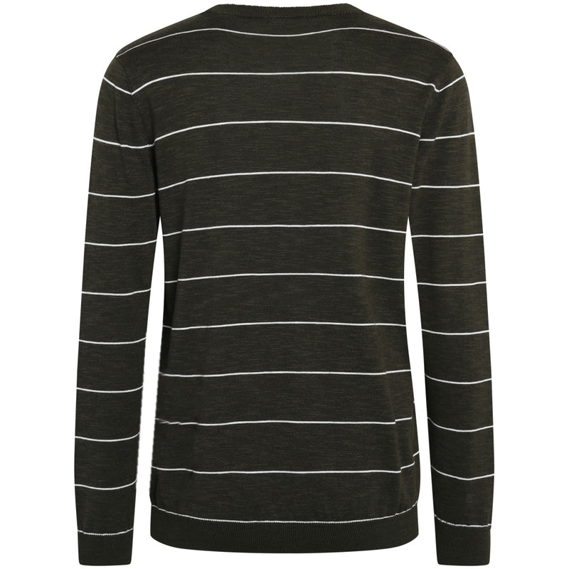 KCA 80623 Forrest o-neck striped Tencel knit 1090 Forrest night men