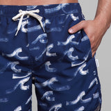 DEDICATED Sandhamn swim shorts Brushed waves men