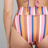 DEDICATED Slite bikini pants Irregular stripes multi color women