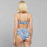 DEDICATED Slite bikini pants Zebra blue women