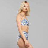 DEDICATED Slite bikini pants Zebra blue women