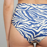 DEDICATED Slite bikini pants Zebra blue women