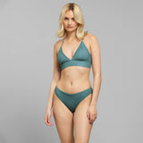 DEDICATED Alva bikini top duck green women