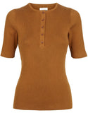 PEOPLE TREE Judith Knitted top hazelnut C302UG.BN1