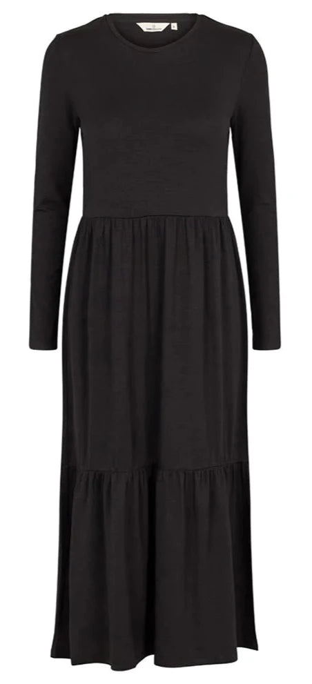 BASIC APPAREL Joline Frill dress black women