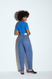 HNST Balloon jeans cloudless blue women
