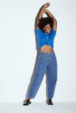 HNST Balloon jeans cloudless blue women