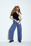 HNST Dad jeans pacific blue women