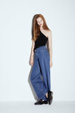 HNST Dad jeans pacific blue women