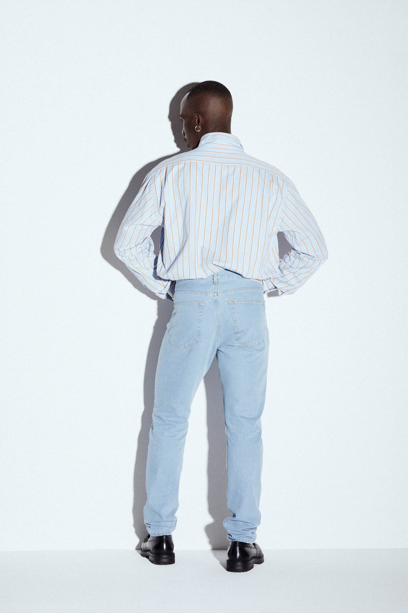 HNST Tapered jeans nostalgia blue men