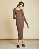 JAN 'N JUNE Knit Dress Linnea greige