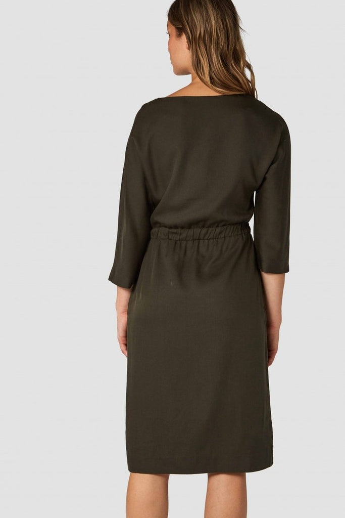 Kings of Indigo Majesta dress Olive women