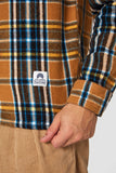 Kings of Indigo Juntoku flannel Check camel