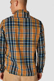 Kings of Indigo Juntoku flannel Check camel