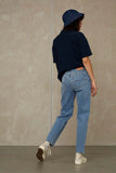 Kings of Indigo Caroline Cropped eco deadstock light women