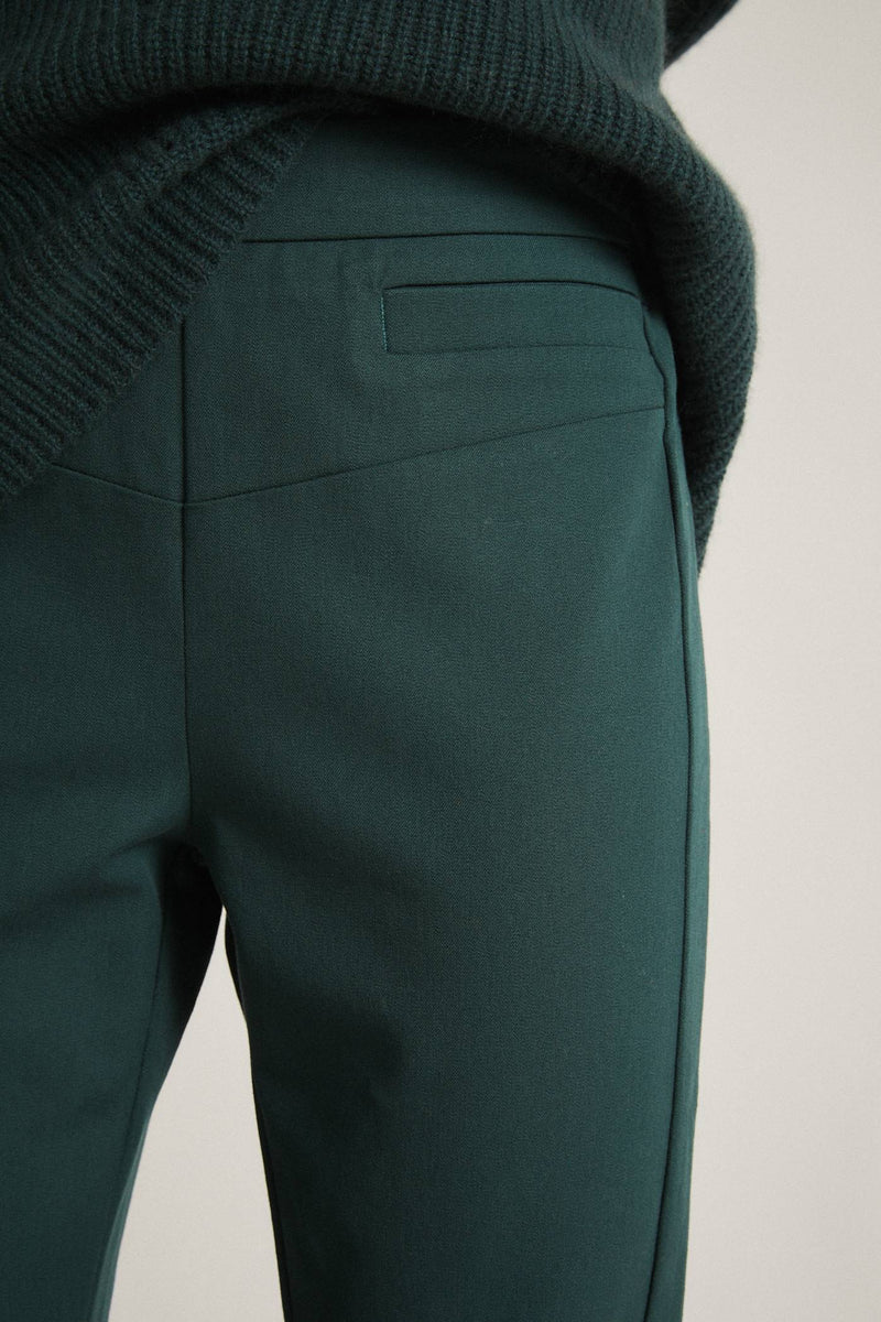 LANIUS Slim fit trousers 12258 forest 699 women