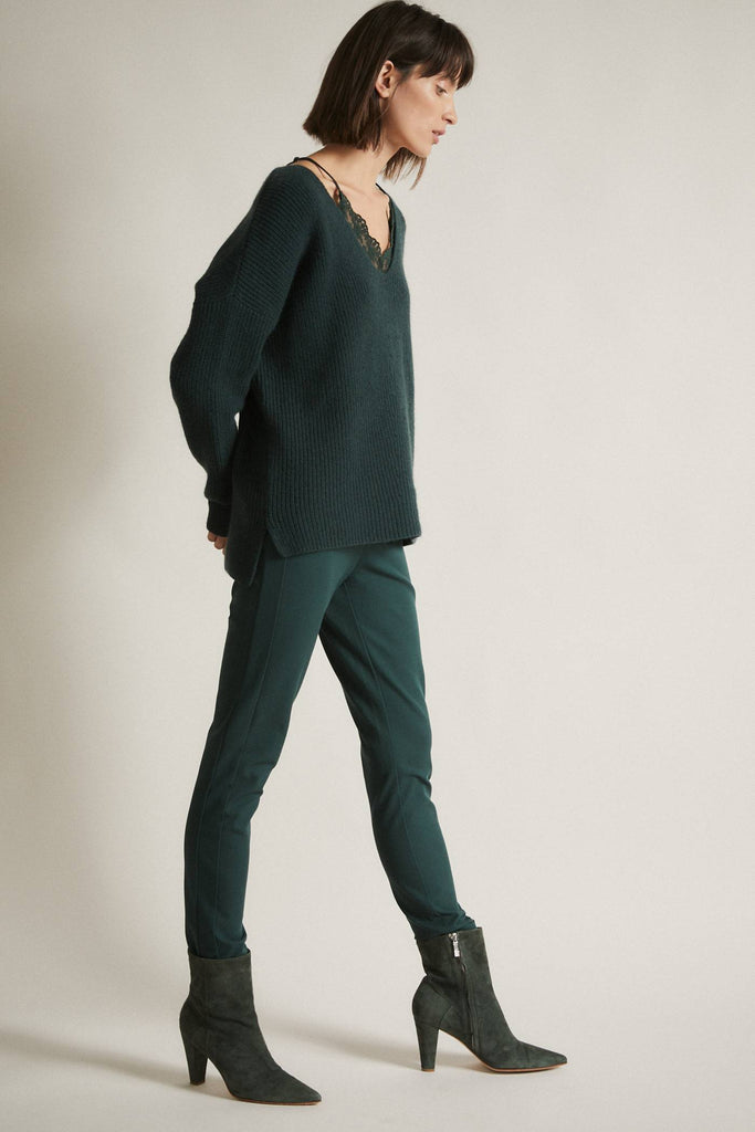 LANIUS Slim fit trousers 12258 forest 699 women