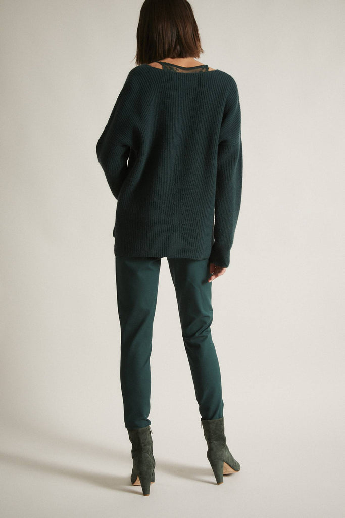 LANIUS Slim fit trousers 12258 forest 699 women