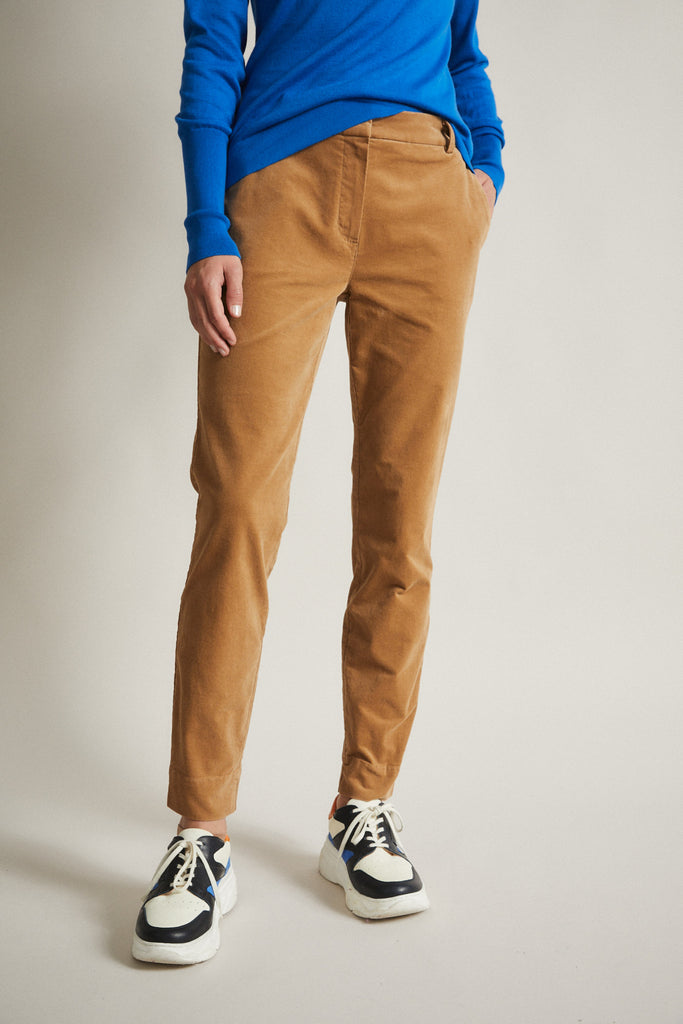 LANIUS Velvet trousers toffee 12286 272