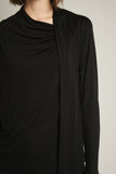 LANIUS draped top black 12617