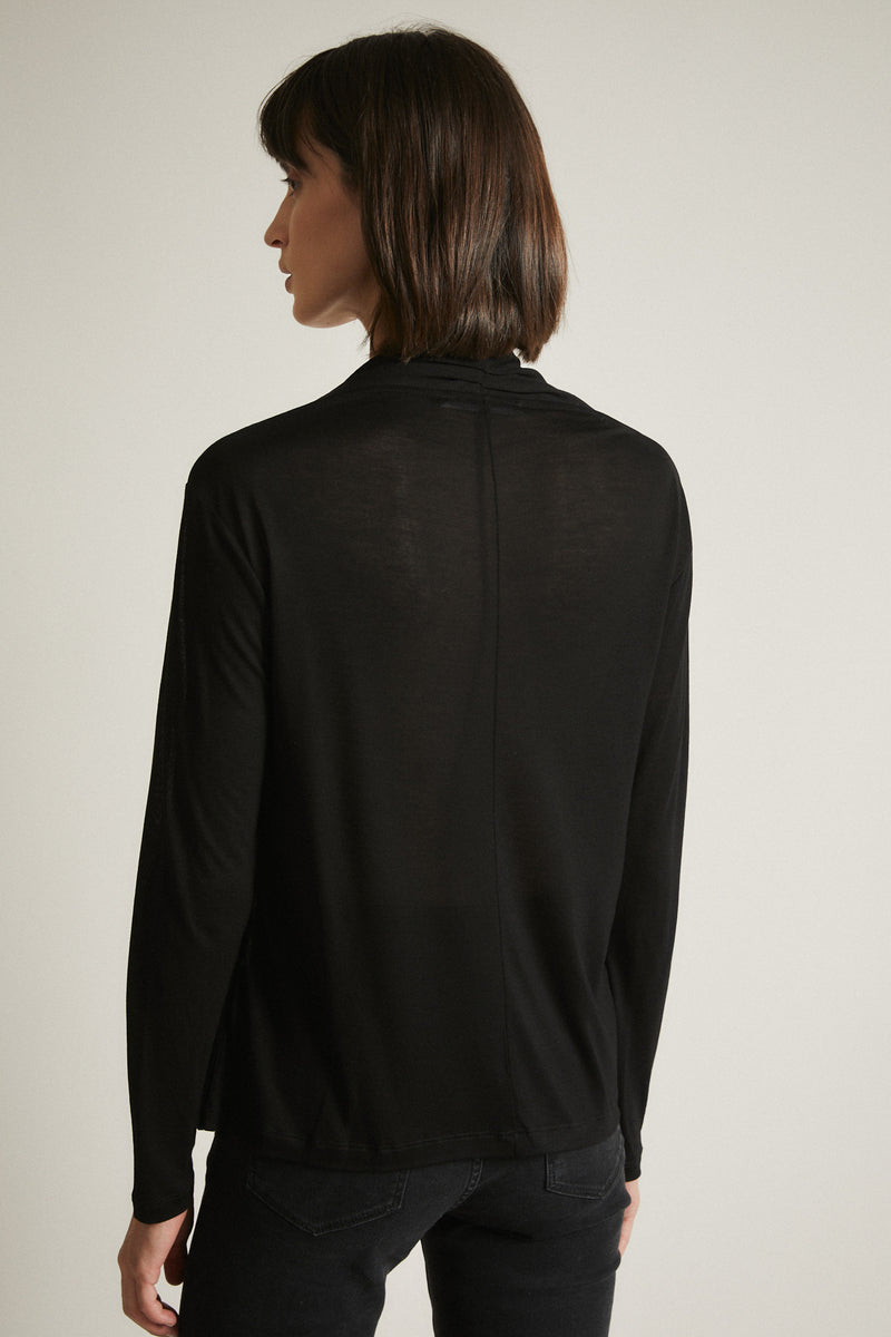 LANIUS draped top black 12617