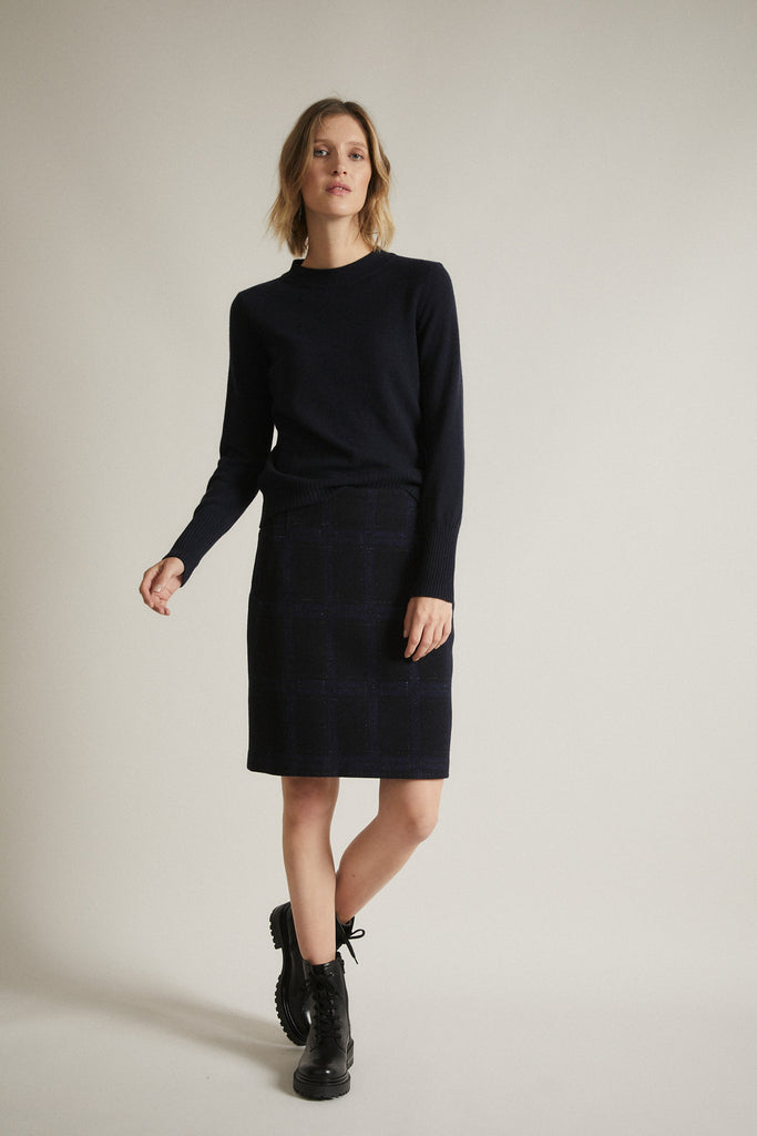 LANIUS Karo skirt blue checked 12676 722