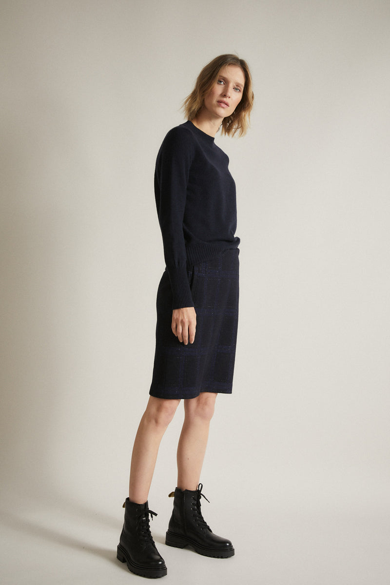 LANIUS Karo skirt blue checked 12676 722