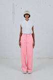 FAM THE LABEL Lisa trousers pink BCI cotton women