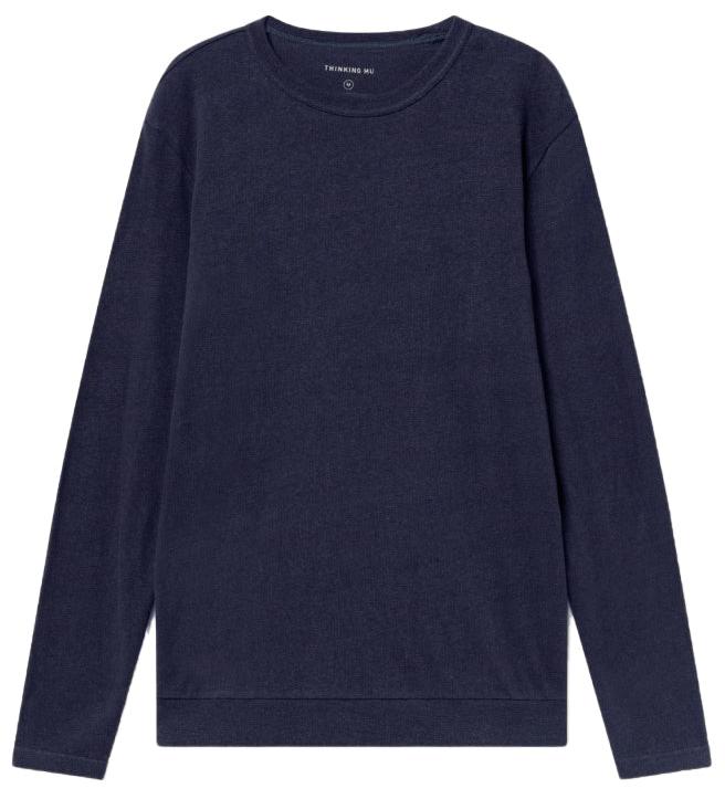 THINKING MU Shiva Hemp Longsleeve Navy Men