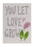 NikoNiko Send & Grow Card Let love grow B4