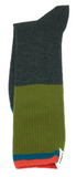 Zokk'n Omer SINGLE SOCK phantom and olive