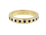 Wildthings Collectables Blue star ring gold plated