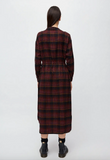 ARMEDANGELS Vaalborg Winter check dress port wine