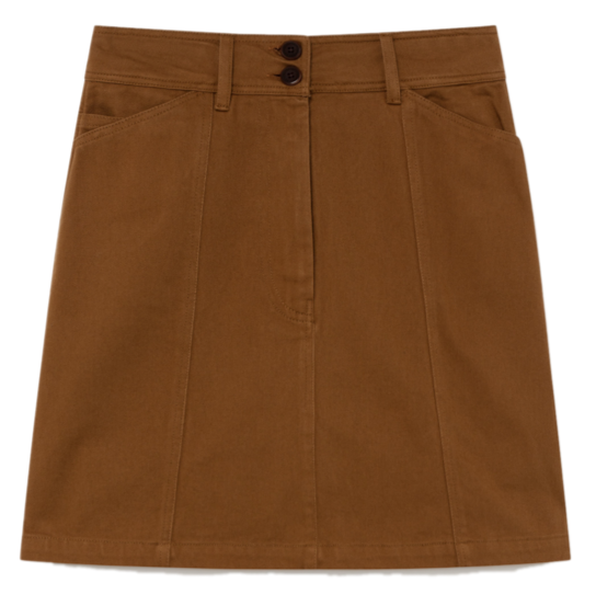 THINKING MU Caramel Rhea skirt Women