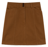 THINKING MU Caramel Rhea skirt Women