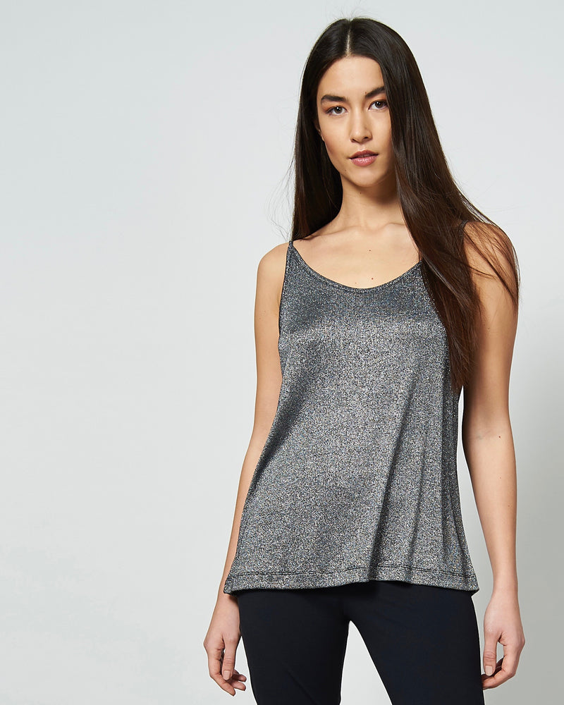 JAN 'N JUNE Triangle top Silvery black