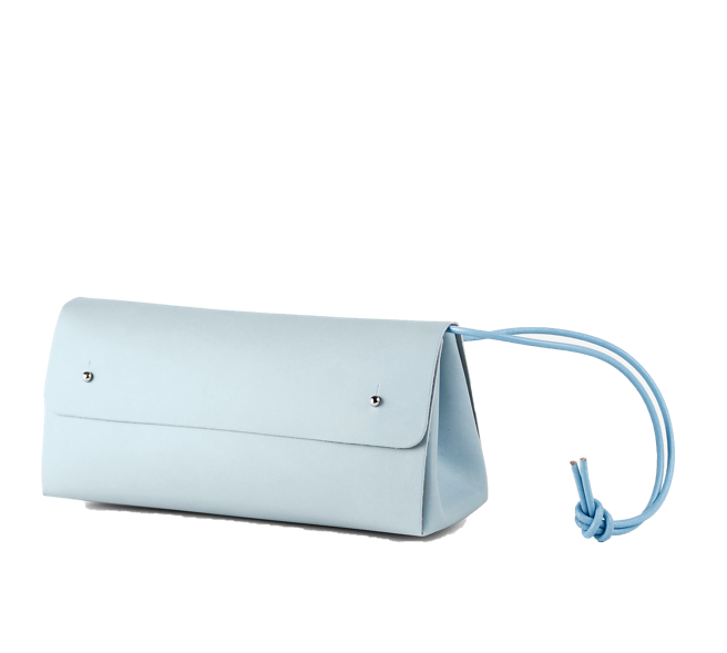 WALK WITH ME Triangle Case Light Blue