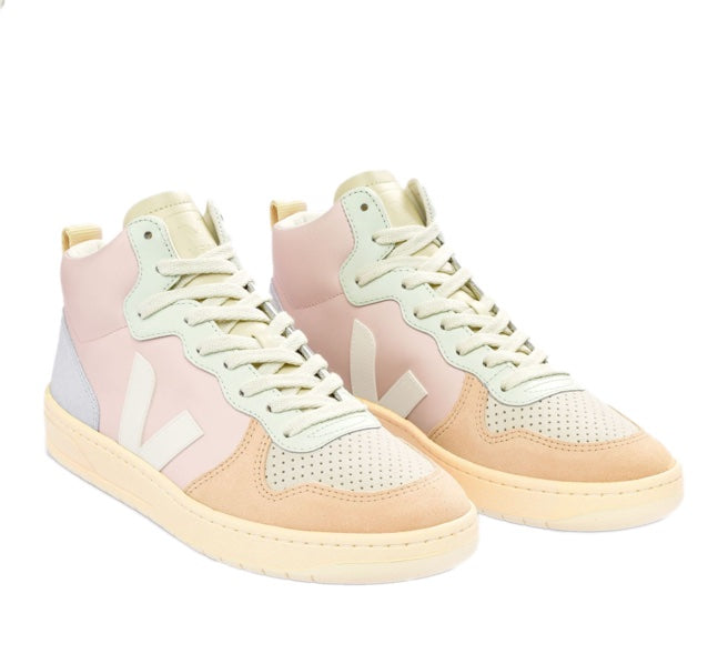VEJA V-15 Leather petale white multico women