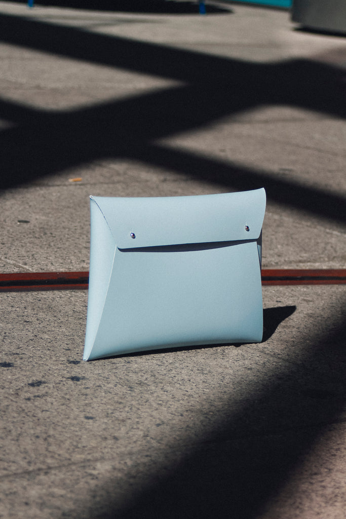 WALK WITH ME Small Document Organizer Light Blue