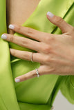 WILDTHINGS COLLECTABLES Sunset orange ring silver