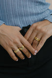 Wildthings Collectables Palm trunk ring gold plated