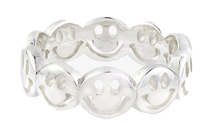 Wildthings Collectables Smiley ring silver