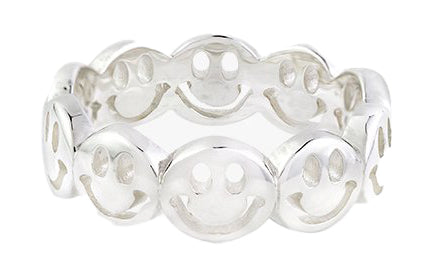 WILDTHINGS COLLECTABLES Smiley ring silver