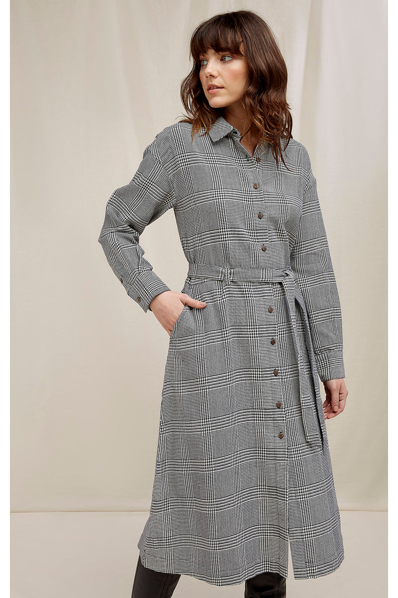 PEOPLE TREE Asta Checked shirt dress Y005UA