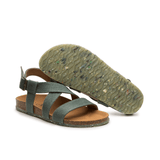 ZOURI Sand sandals earth green women