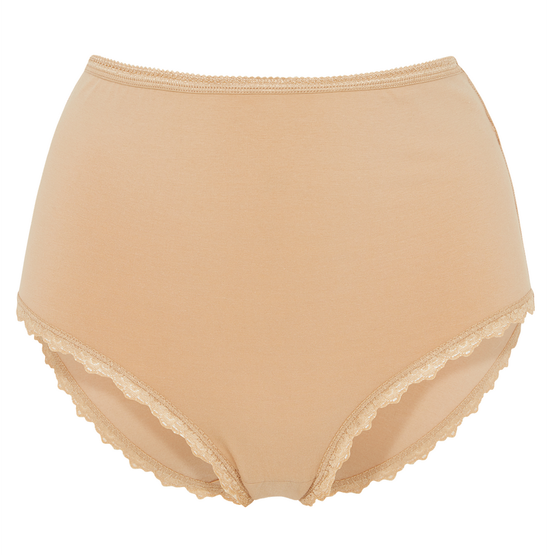 PEOPLE TREE High waist briefs almond V381UW.BG
