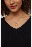 PEOPLE TREE Beaten Ring necklace brass D455UH